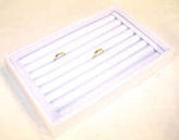 Wholesale WHITE SMALL RING DISPLAY TRAY (Sold by the piece)